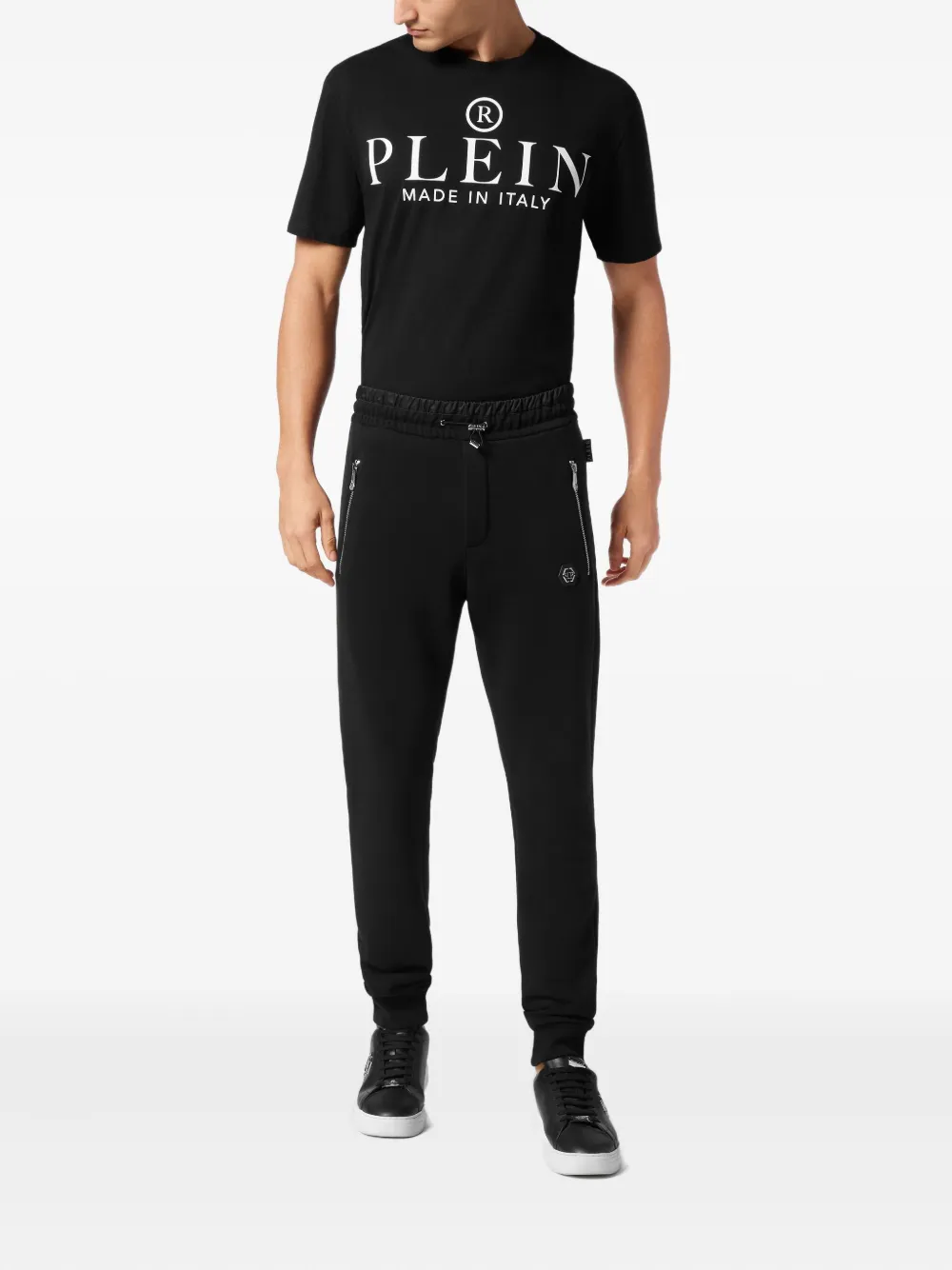 Philipp Plein puffered track pants - Zwart