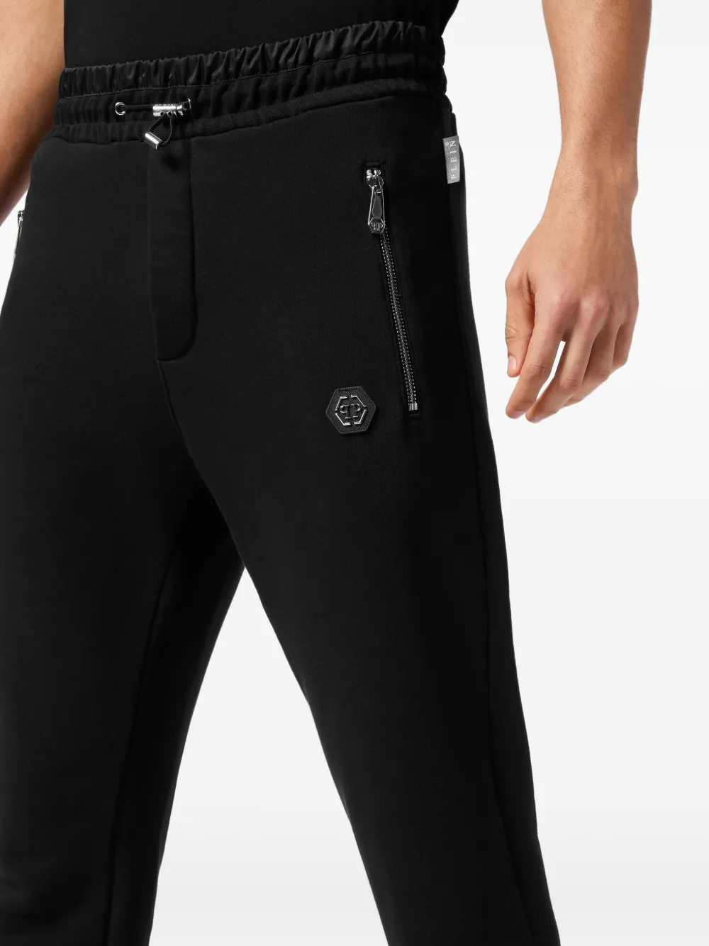 Philipp Plein Gewatteerde trainingsbroek Zwart
