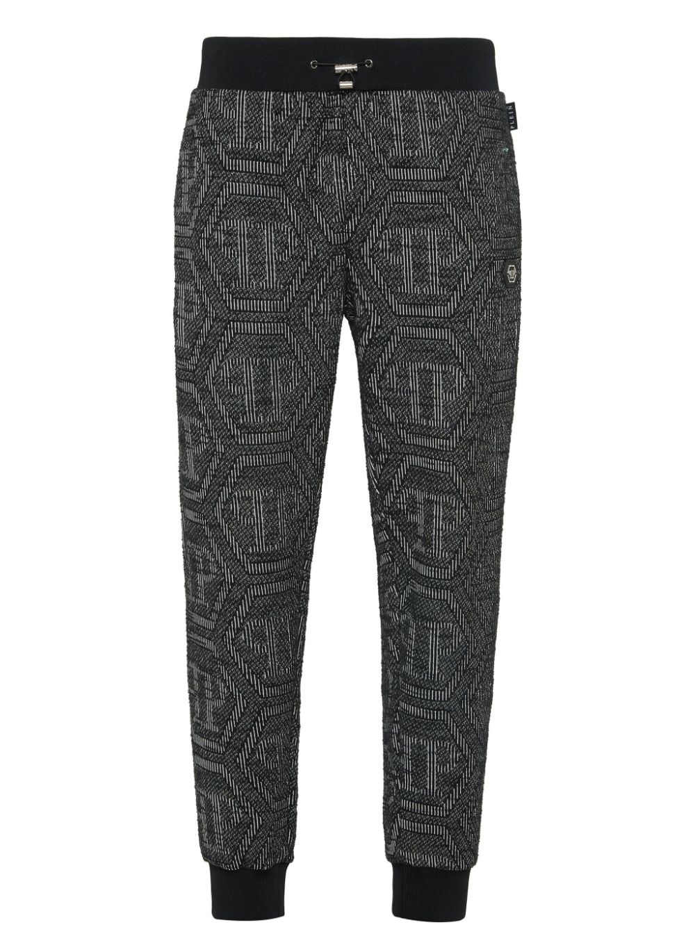 Philipp Plein Trainingsbroek met monogram Zwart