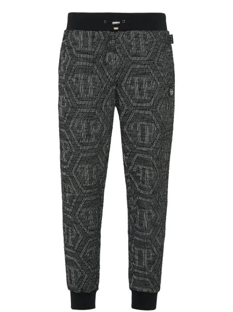 Philipp Plein monogram-jacquard track pants