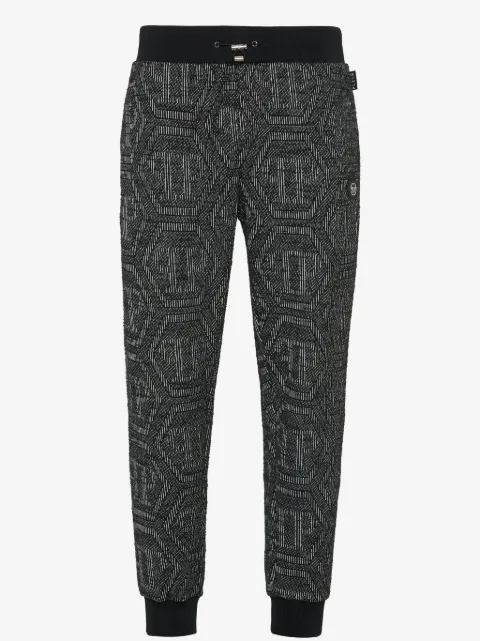 Philipp Plein pants con monograma en jacquard