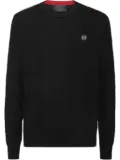 Philipp Plein logo-patch sweatshirt - Black