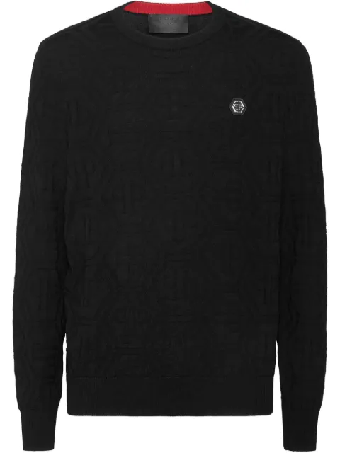 Philipp Plein logo-patch sweatshirt 