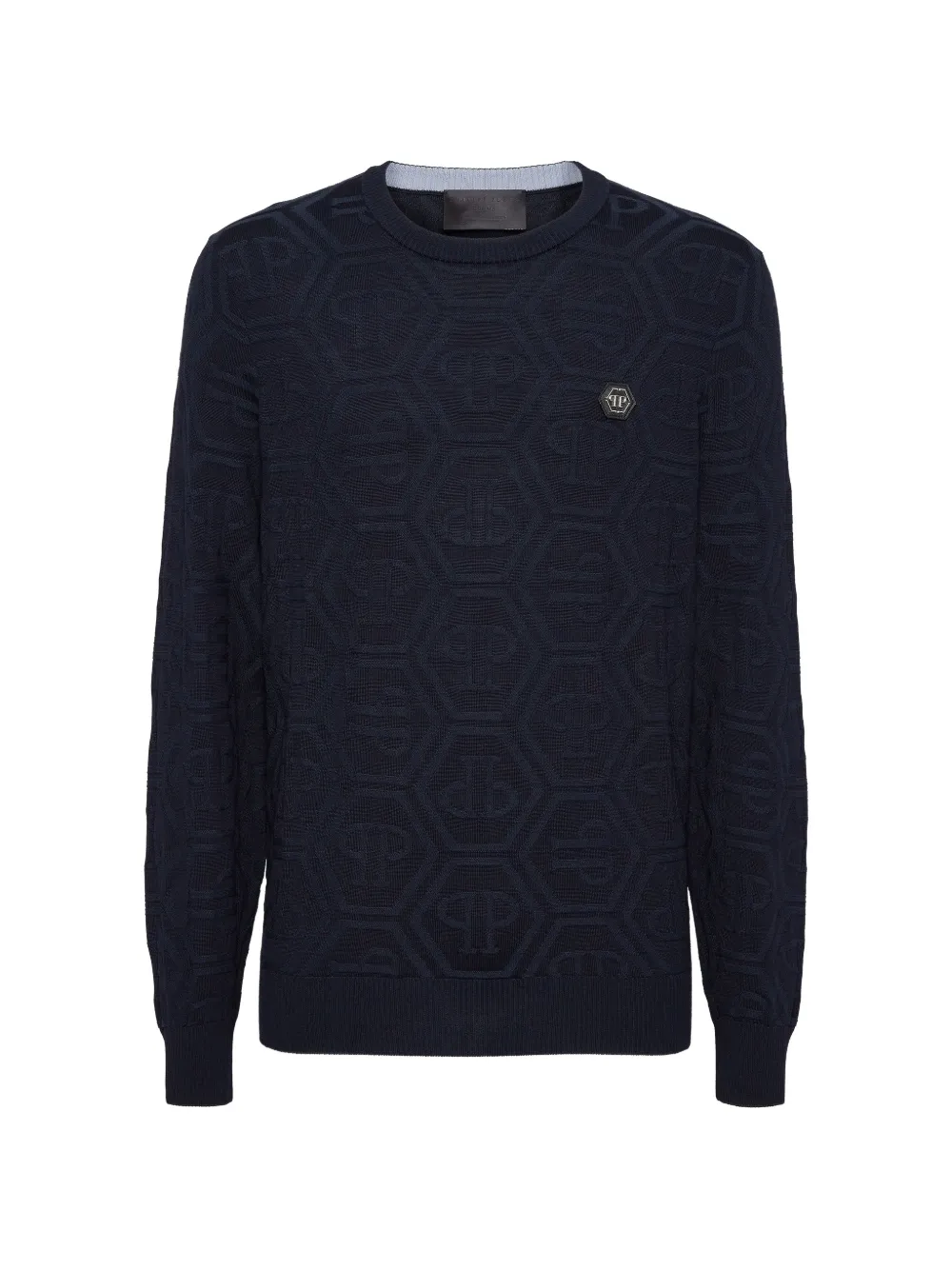 Philipp Plein logo-patch sweatshirt - Nero
