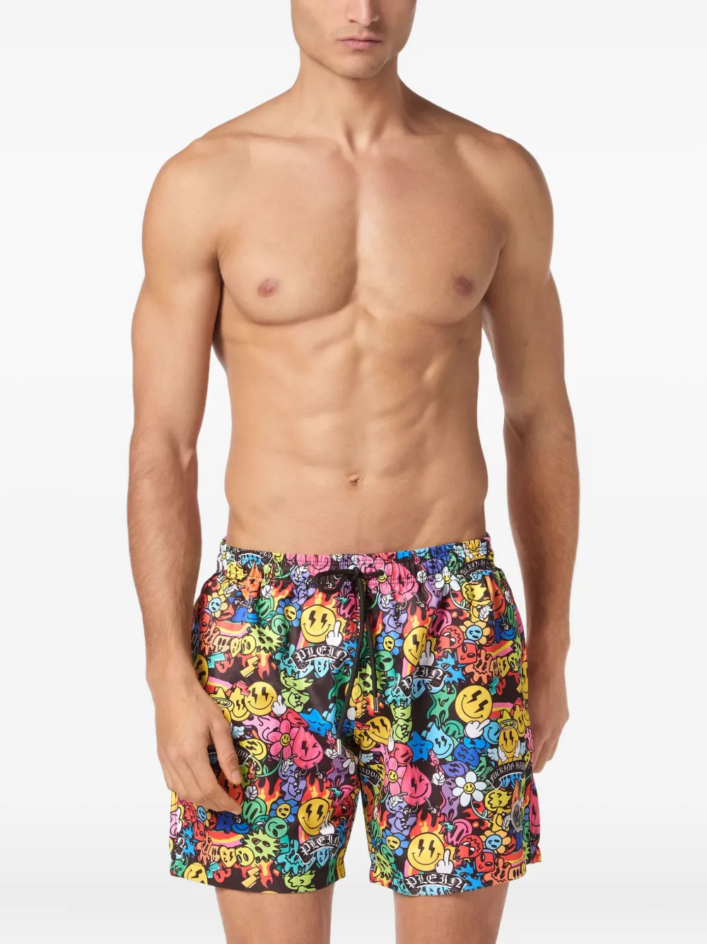 Philipp Plein Boxer swim shorts - Zwart