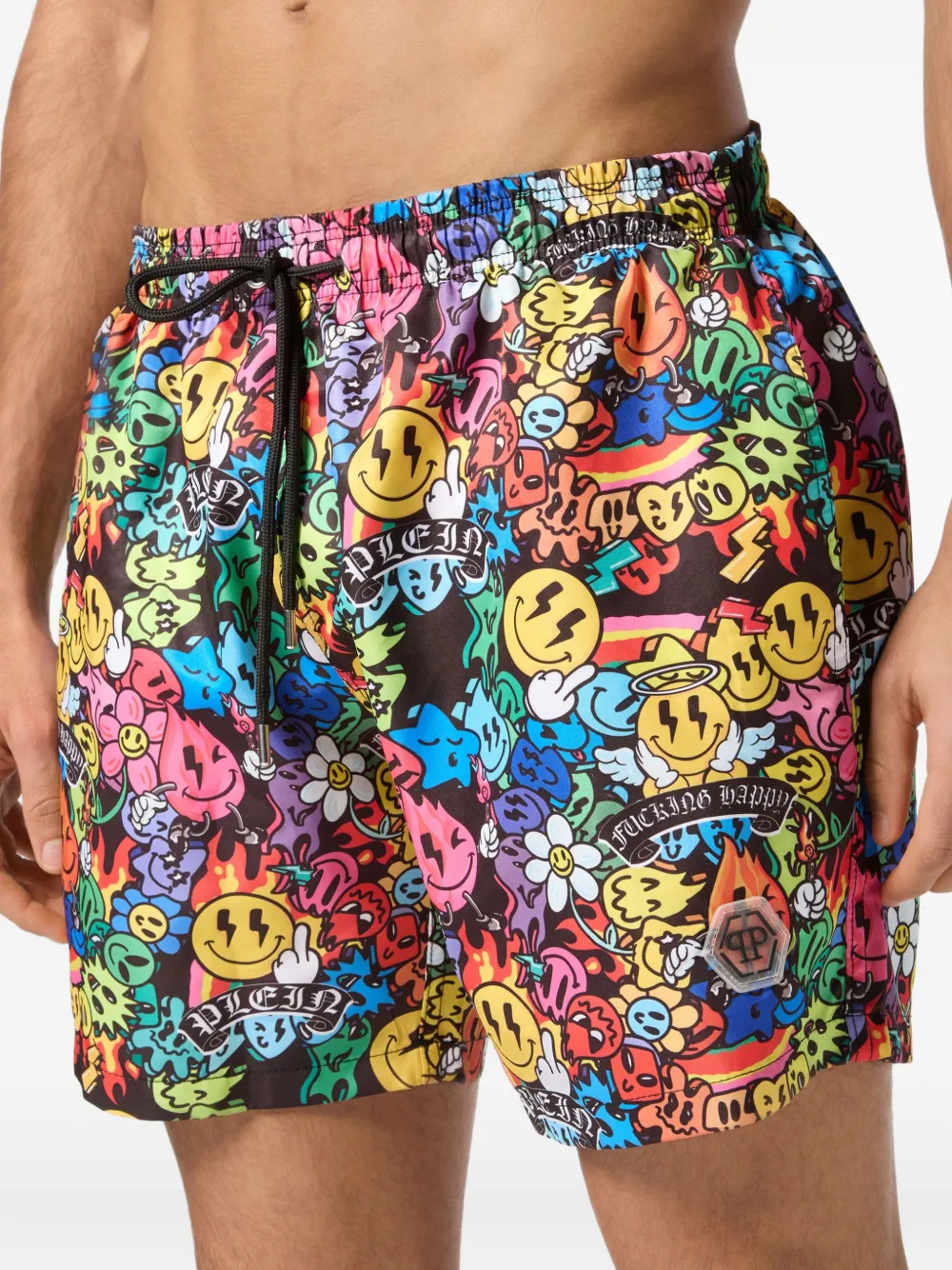 Philipp Plein Boxer zwembroek Zwart