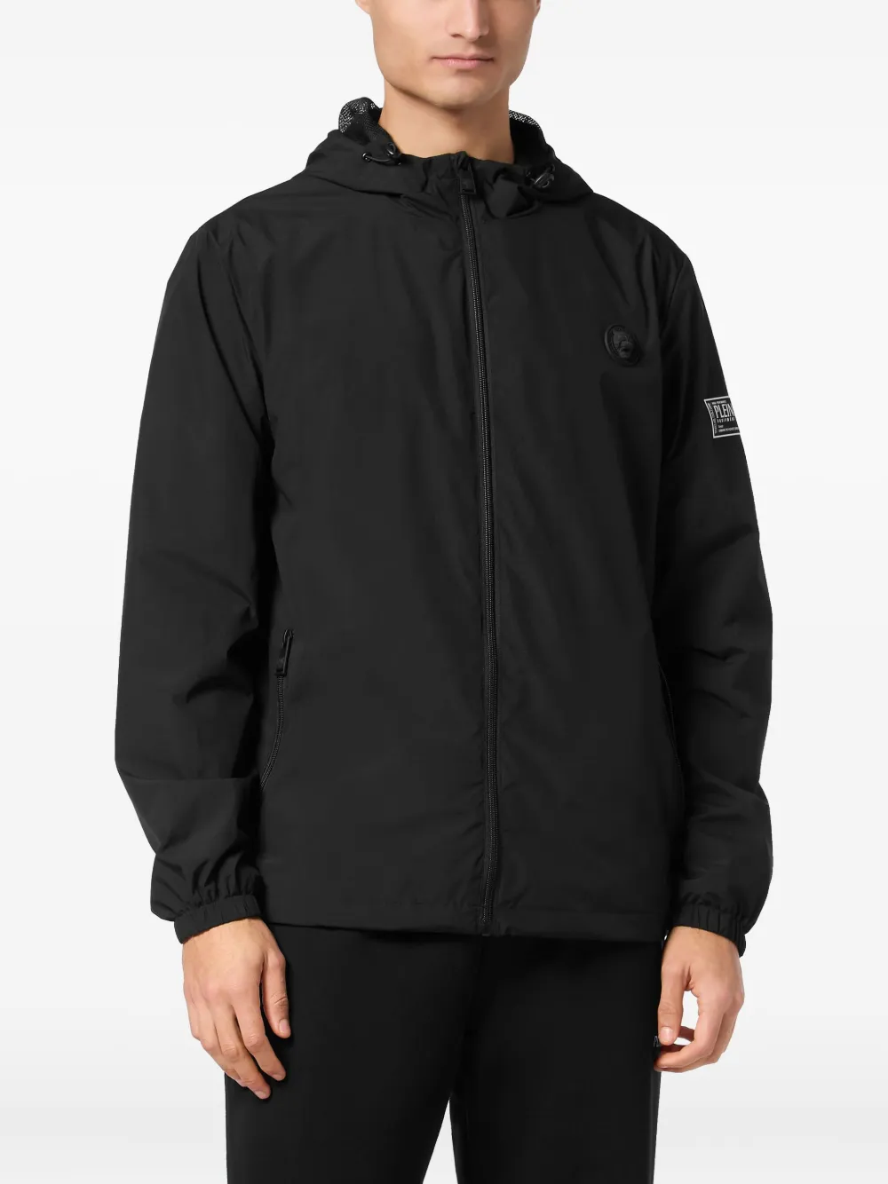 Plein Sport Windjack met rits Zwart