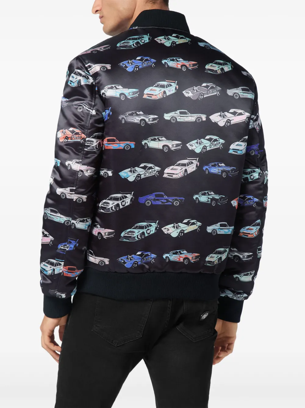 Philipp Plein Cars Racing bomberjack Zwart
