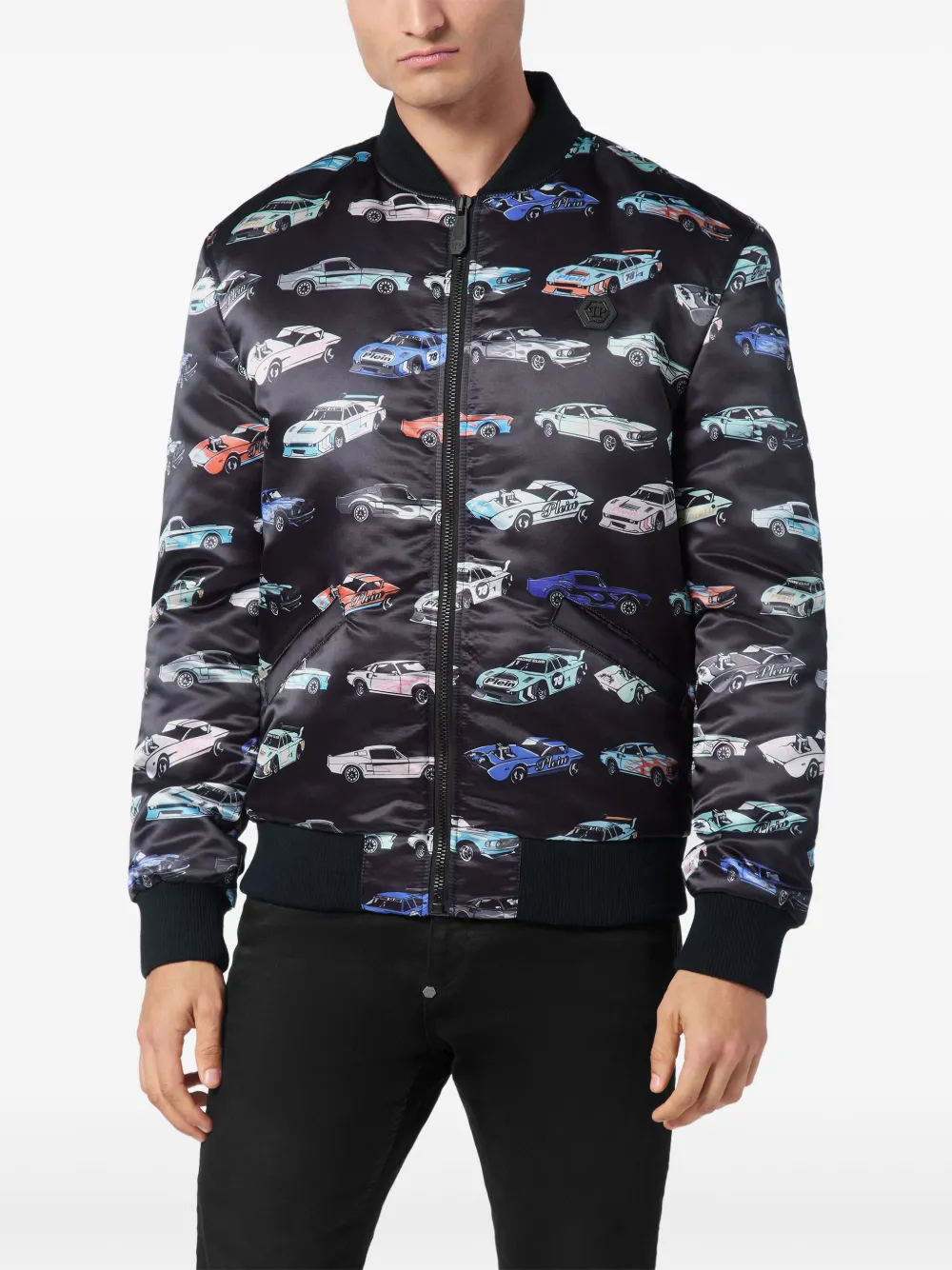 Philipp Plein Cars Racing bomberjack Zwart