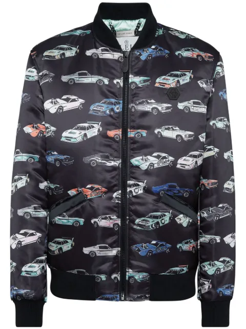 Philipp Plein chamarra bomber Cars Racing