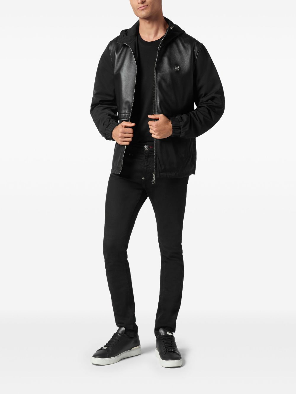 Philipp Plein Jack met capuchon Zwart