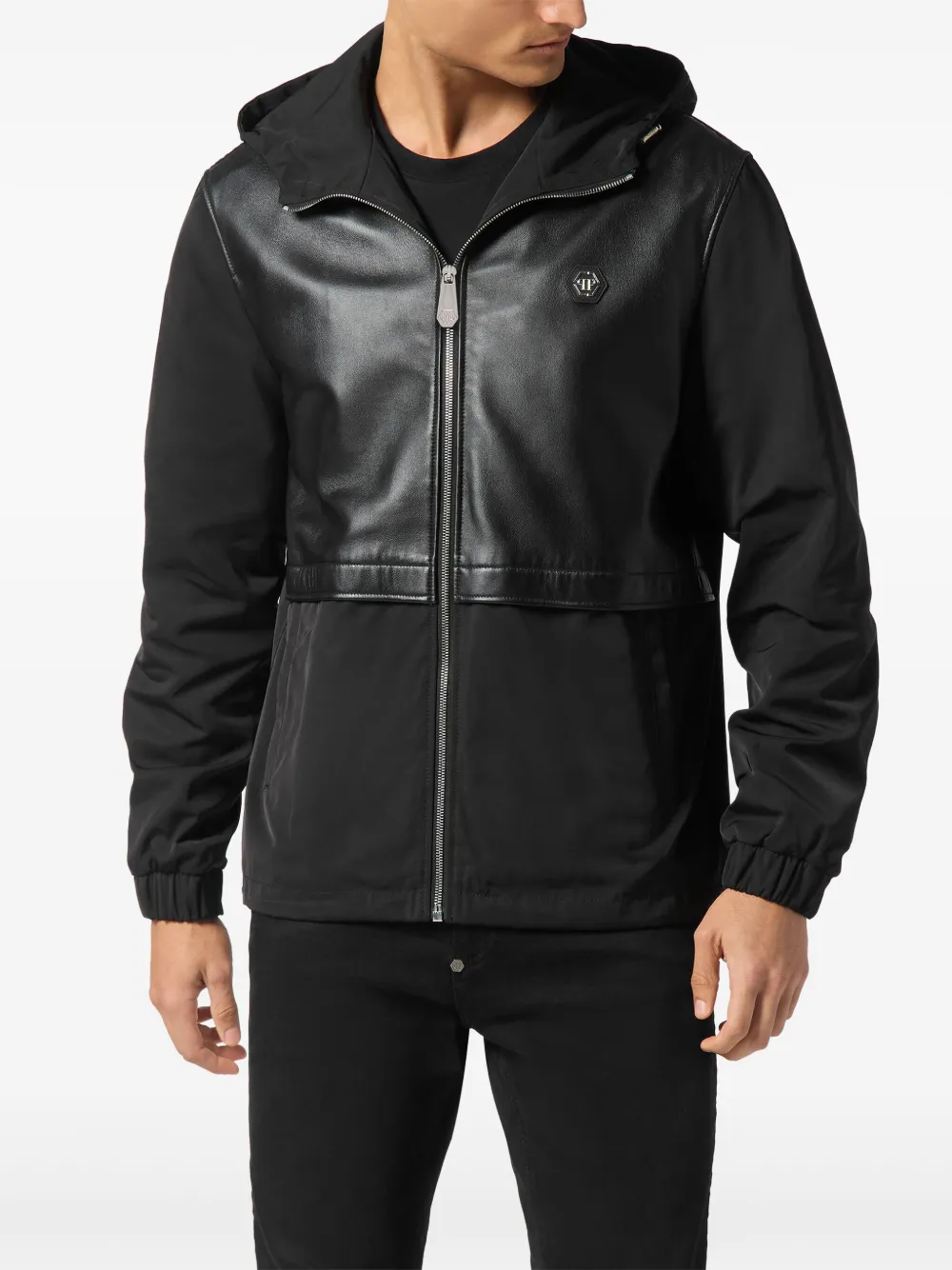 Philipp Plein Jack met capuchon Zwart