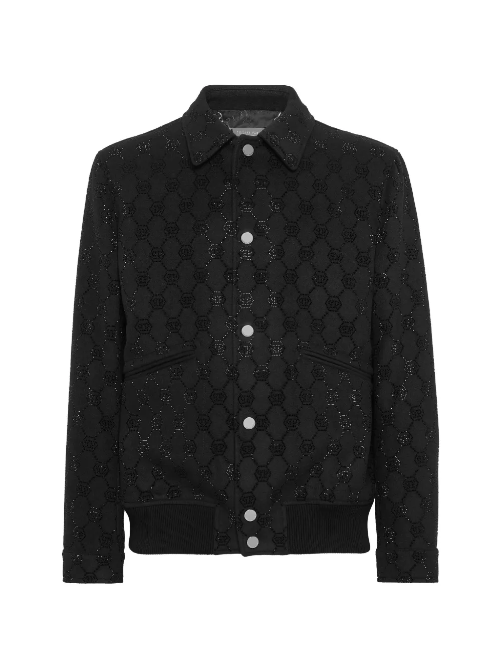 Philipp Plein LS Monogram bomber jacket - Nero
