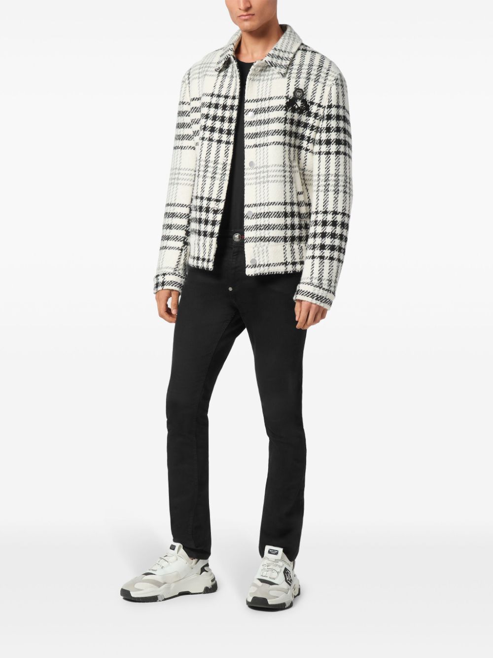 Philipp Plein checked jacket - Wit