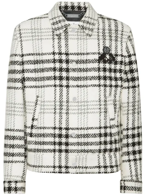 Philipp Plein جاكيت كاروهات