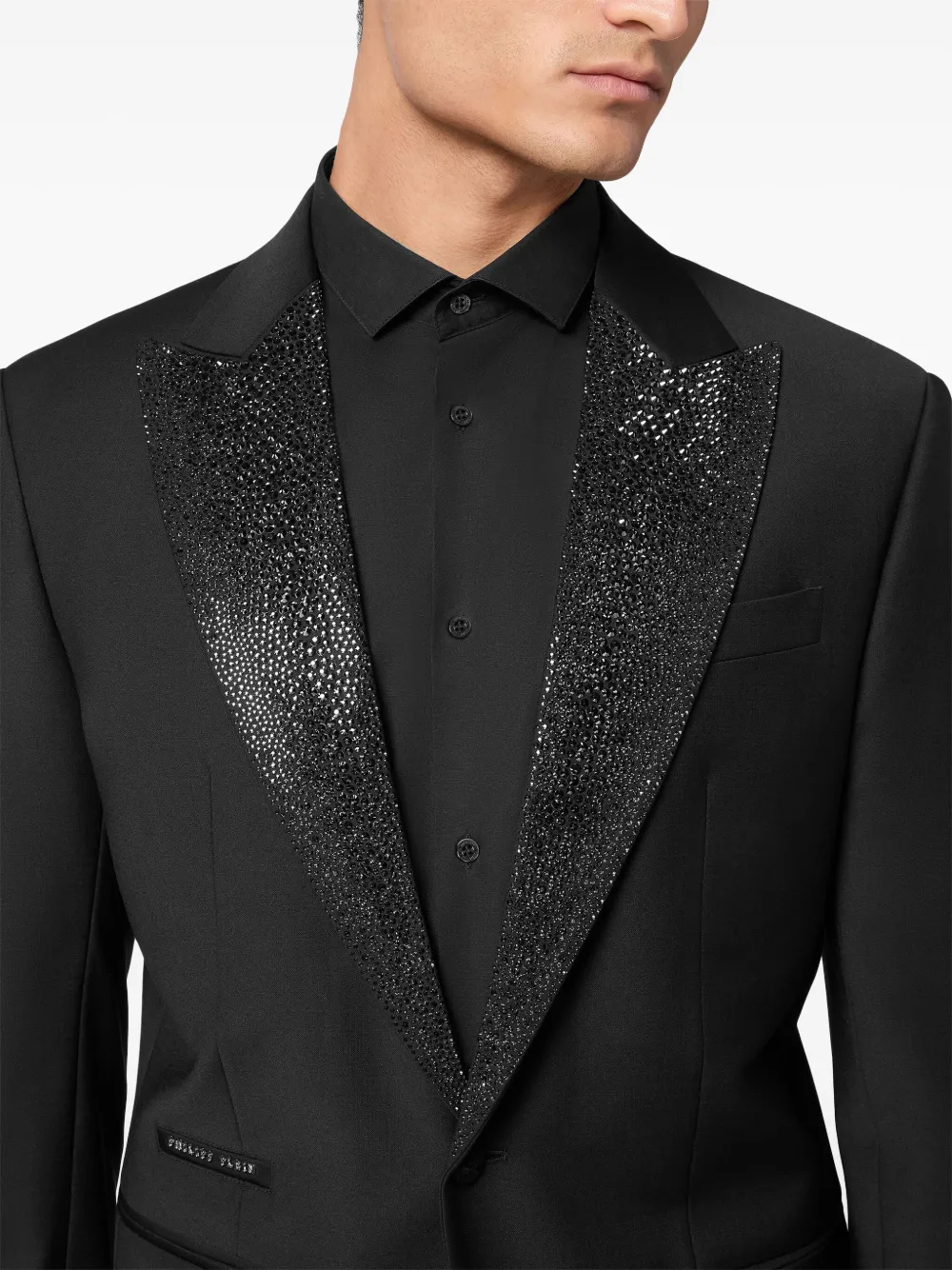 Philipp Plein Blazer verfraaid met stras Zwart