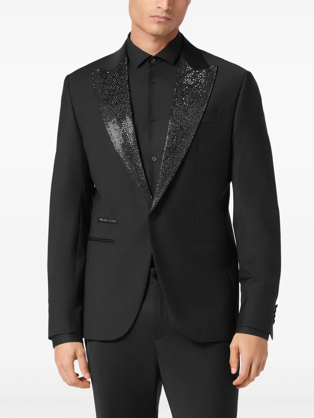 Philipp Plein Blazer verfraaid met stras Zwart
