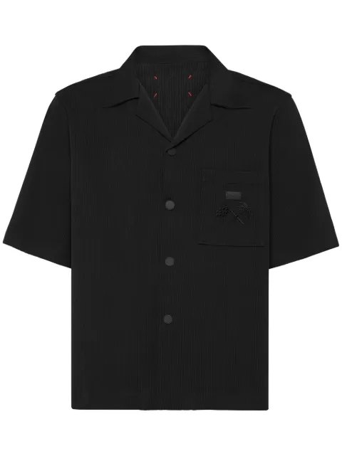Philipp Plein ribbed bowling shirt