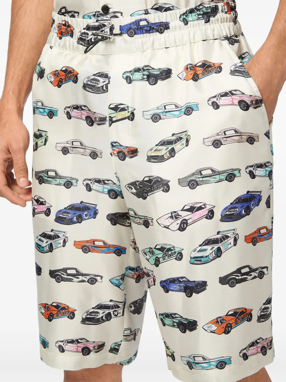 Philipp Plein Cool Kid Cars Racing shorts Wit