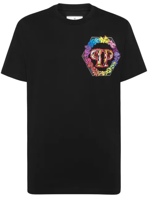 Philipp Plein playera con logo estampado