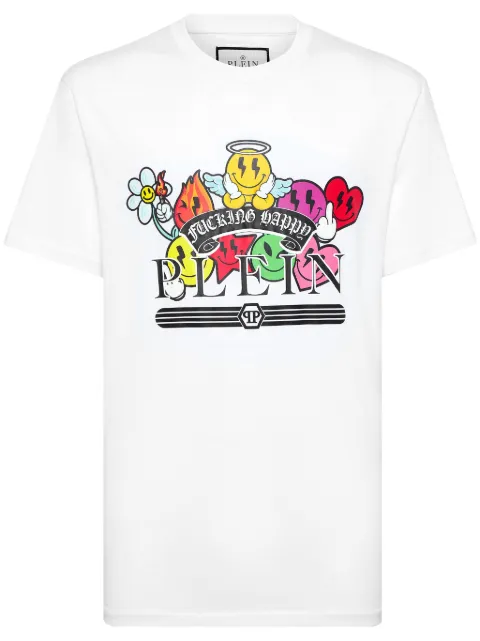 Philipp Plein playera con estampado gráfico