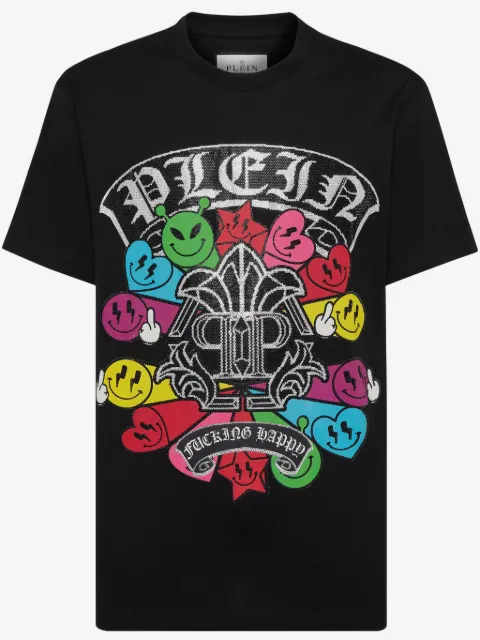 Philipp Plein playera con logo estampado