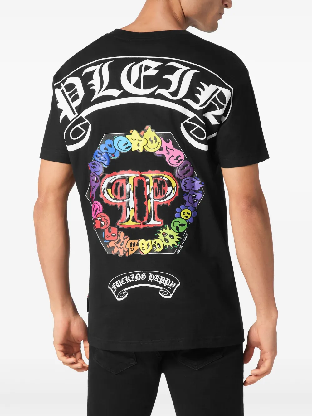 Philipp Plein T-shirt met logoprint Zwart
