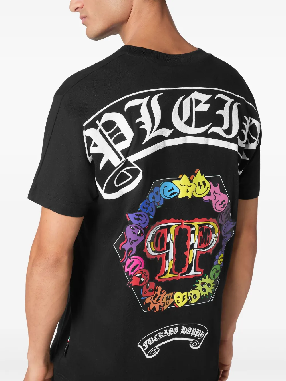 Philipp Plein T-shirt met logoprint Zwart