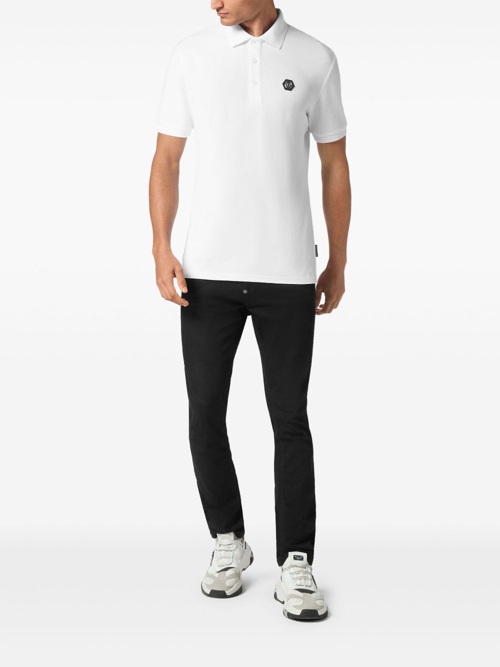 Philipp Plein Gothic Plein polo shirt - Wit