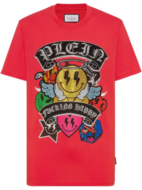 Philipp Plein Strass Smile T-shirt