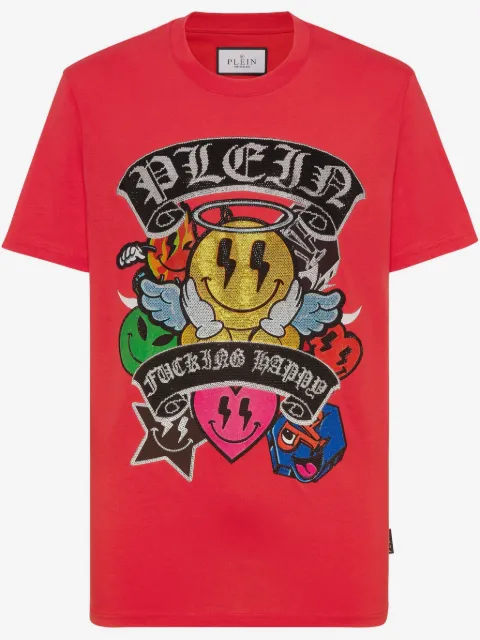 Philipp Plein Strass Smile T-shirt