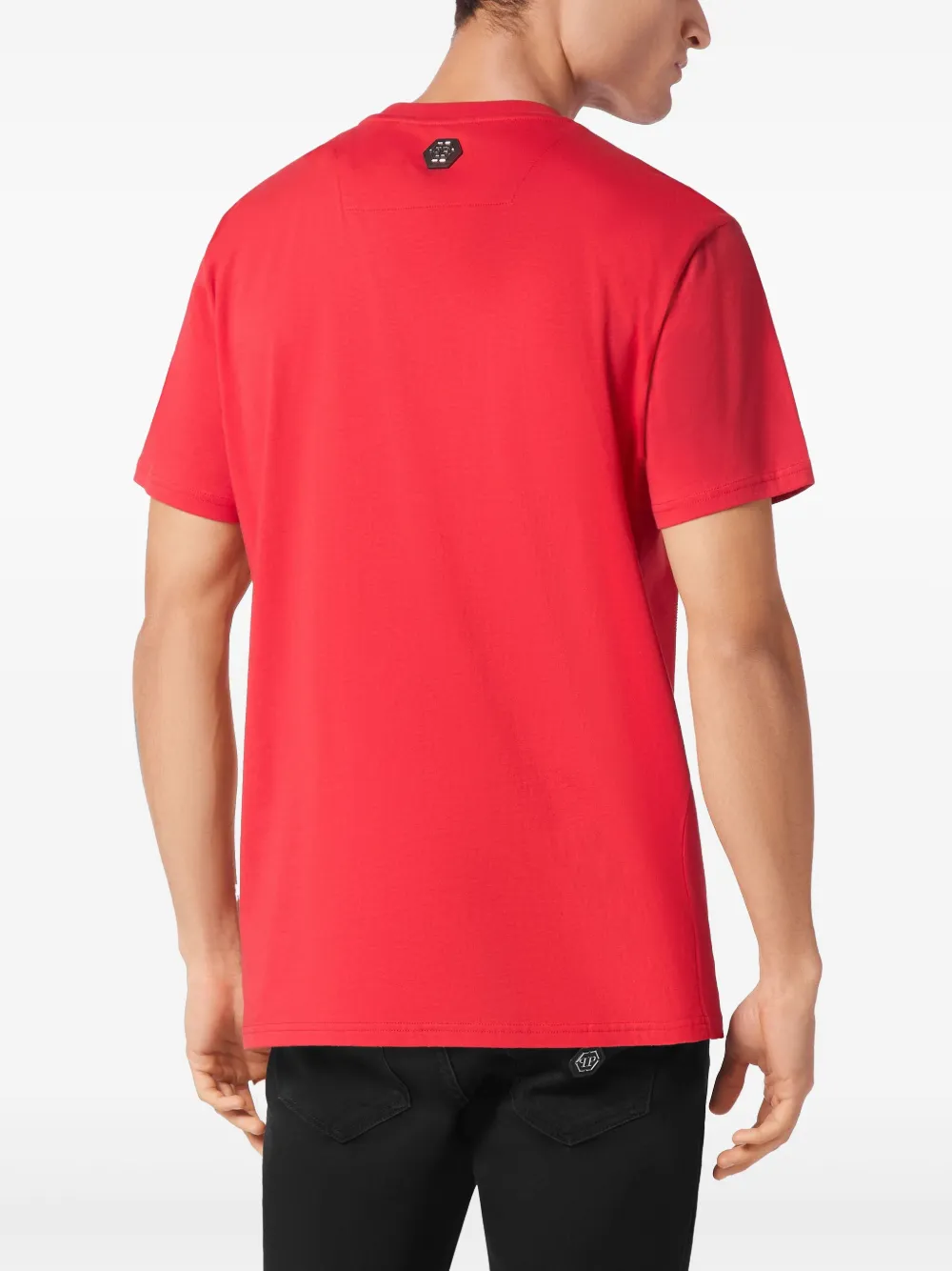 Philipp Plein Smile T-shirt met stras Wit