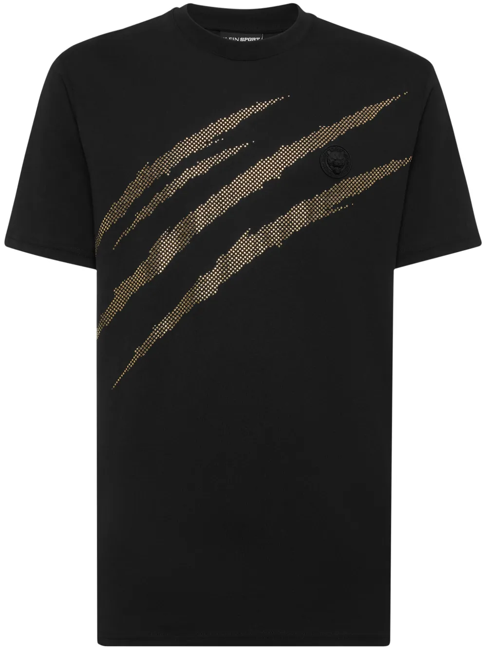Shop Plein Sport Scratch-print T-shirt In Black