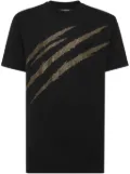 Plein Sport scratch-print t-shirt - Black