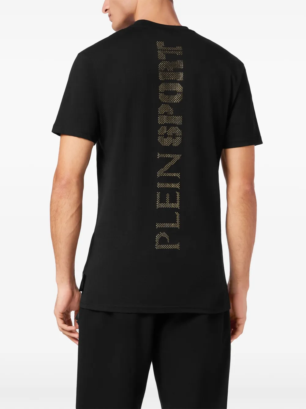 Shop Plein Sport Scratch-print T-shirt In Black