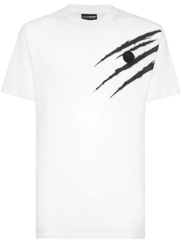 プレインスポーツスクラッチロゴホワイトTシャツ 25347605_57297972_600.jpg