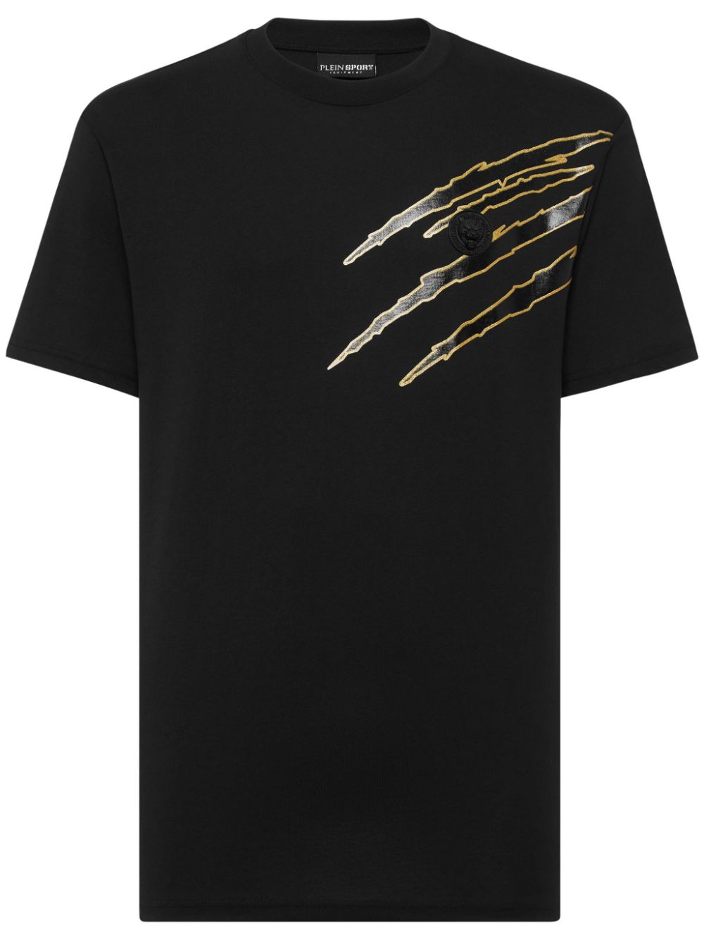 scratch-print T-shirt