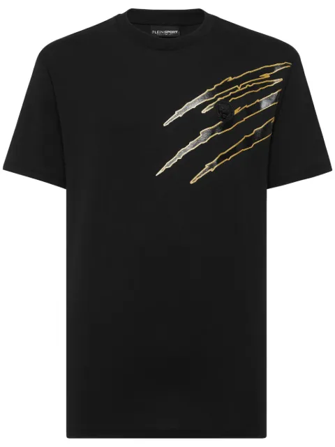 Plein Sport scratch-print T-shirt