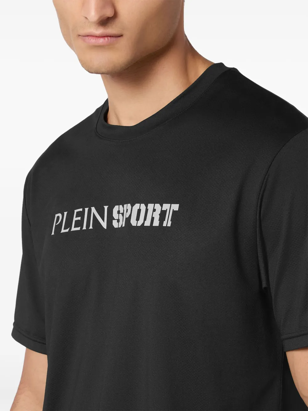 Plein Sport Reflecterend T-shirt Zwart