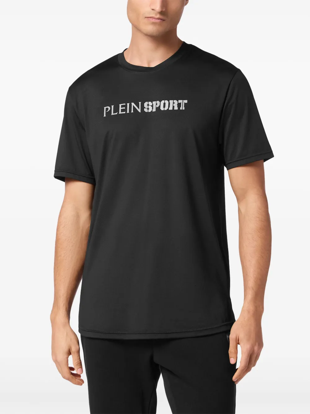 Plein Sport Reflecterend T-shirt Zwart