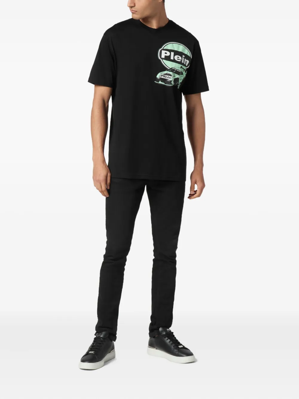 Philipp Plein Cars Racing T-shirt - Zwart