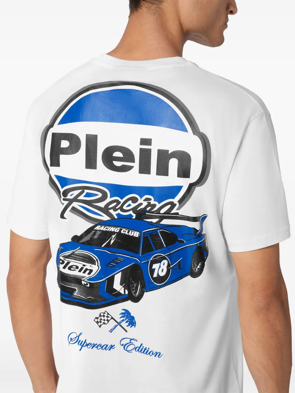 Philipp Plein Cars Racing T-shirt Wit