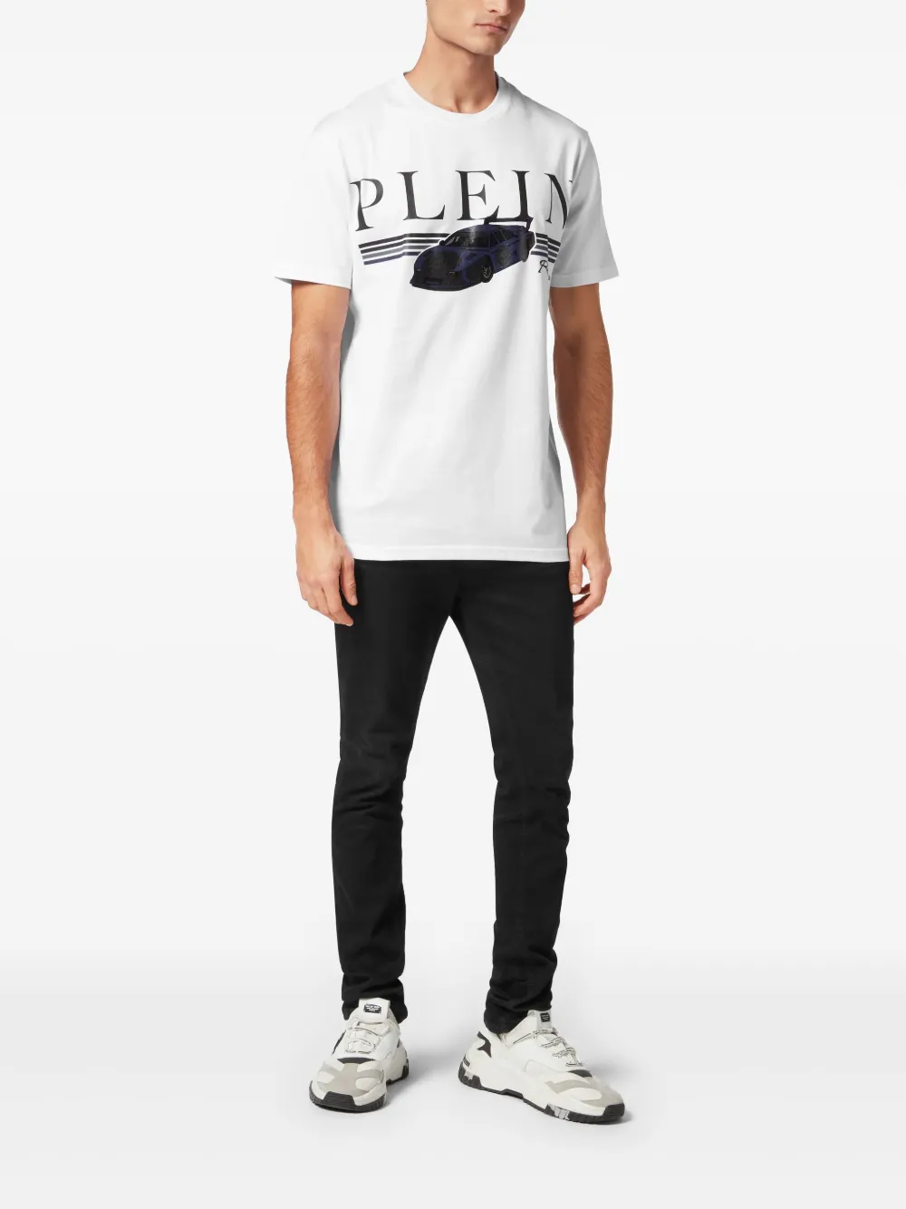 Philipp Plein SS Cars Racing T-shirt - Wit