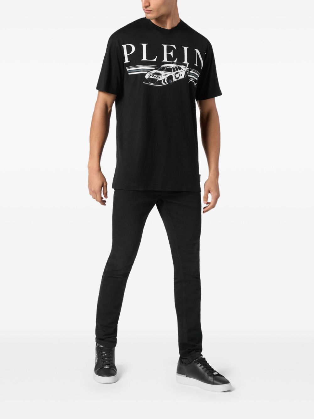 Philipp Plein Cars Racing T-shirt - Zwart