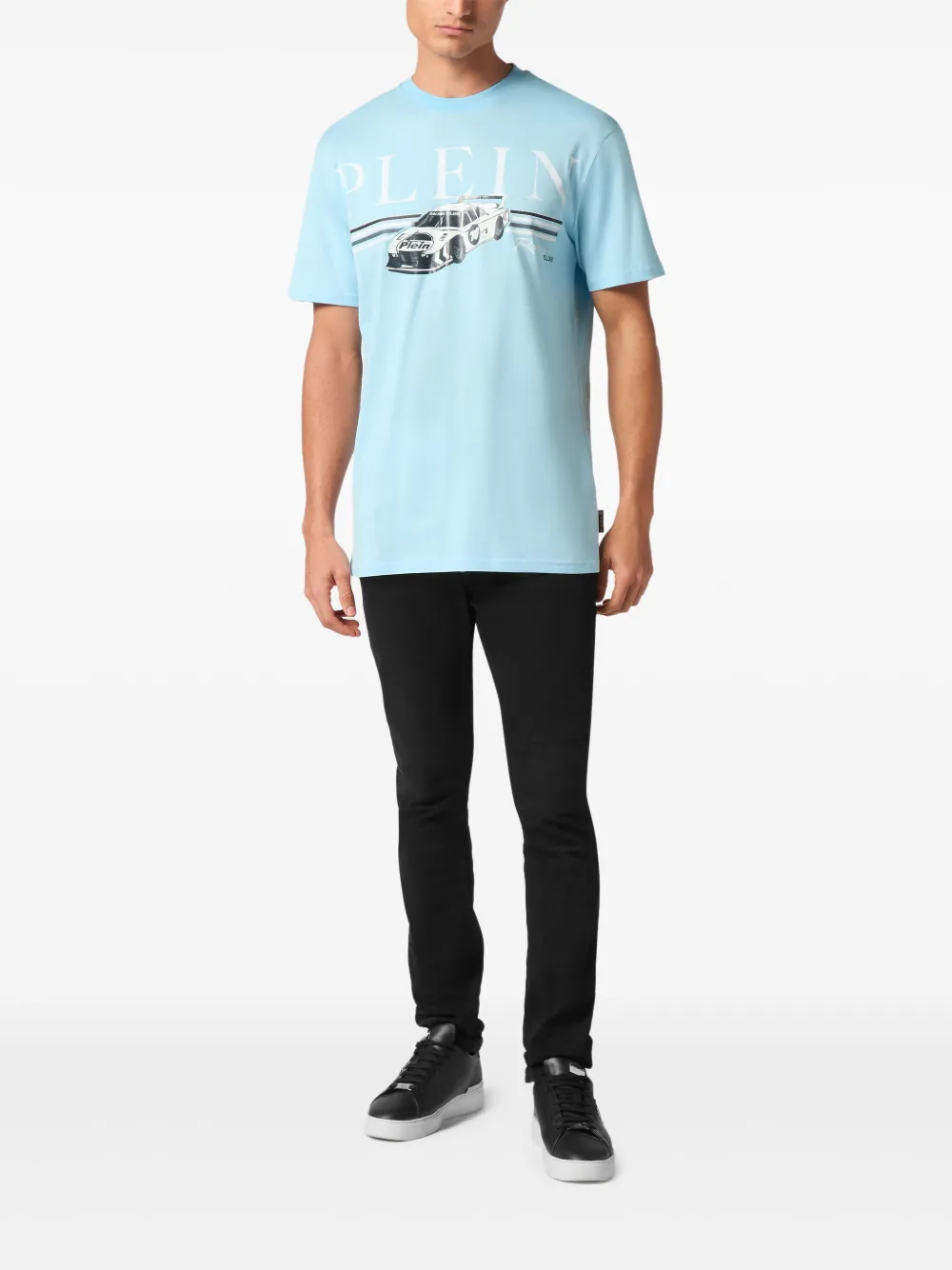 Philipp Plein Cars Racing t-shirt - Blauw