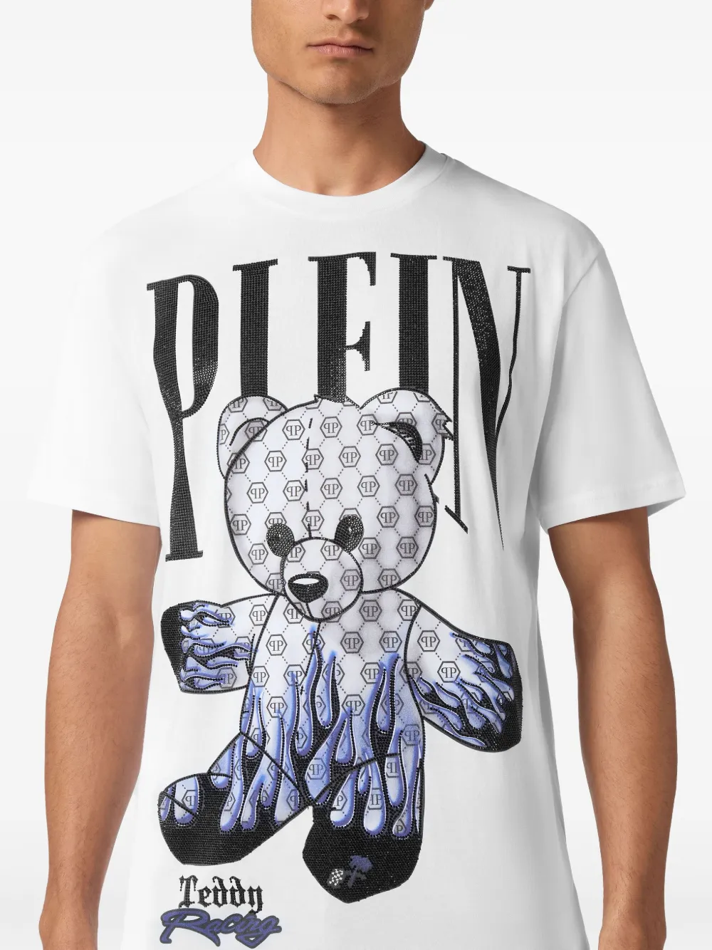 Philipp Plein T-shirt met teddybeerprint Wit