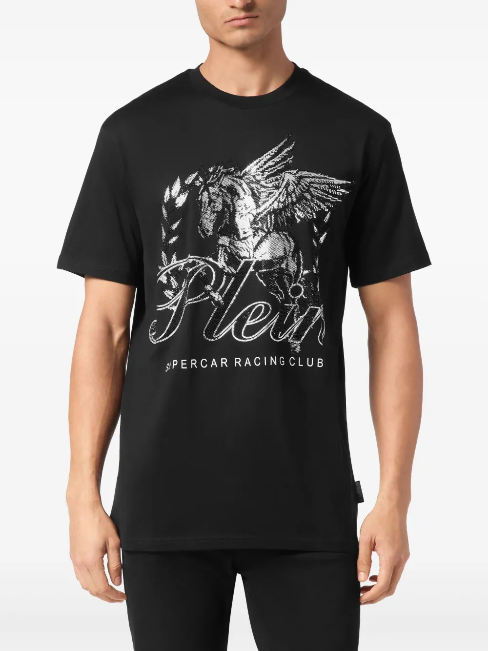 Philipp Plein Racing Club T-shirt Zwart