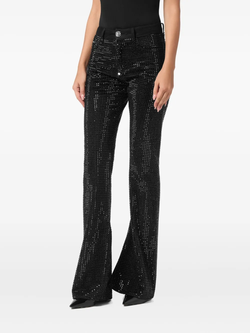 Philipp Plein Flared jeans Zwart