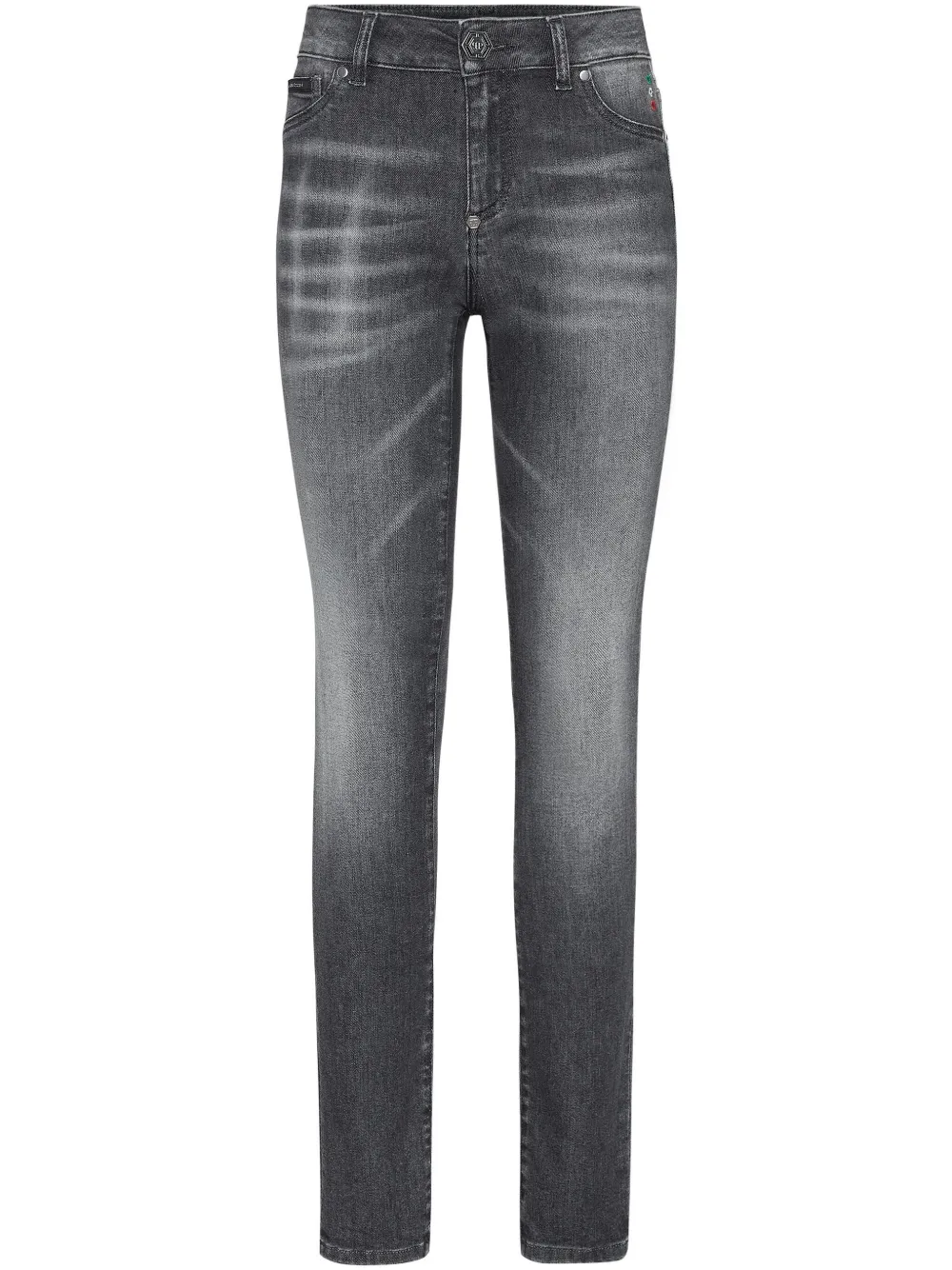 Philipp Plein Denim jegging Grijs