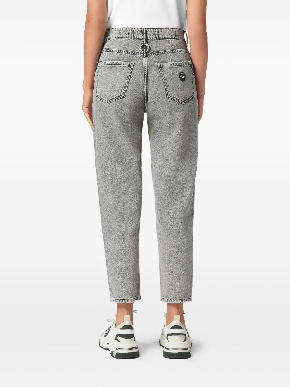 Philipp Plein Jeans met logo-applicatie Grijs